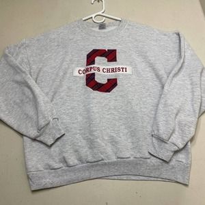 vintage 90s made in usa Jerzees Corpus Christi Sweatshirt Men’s Size XL
